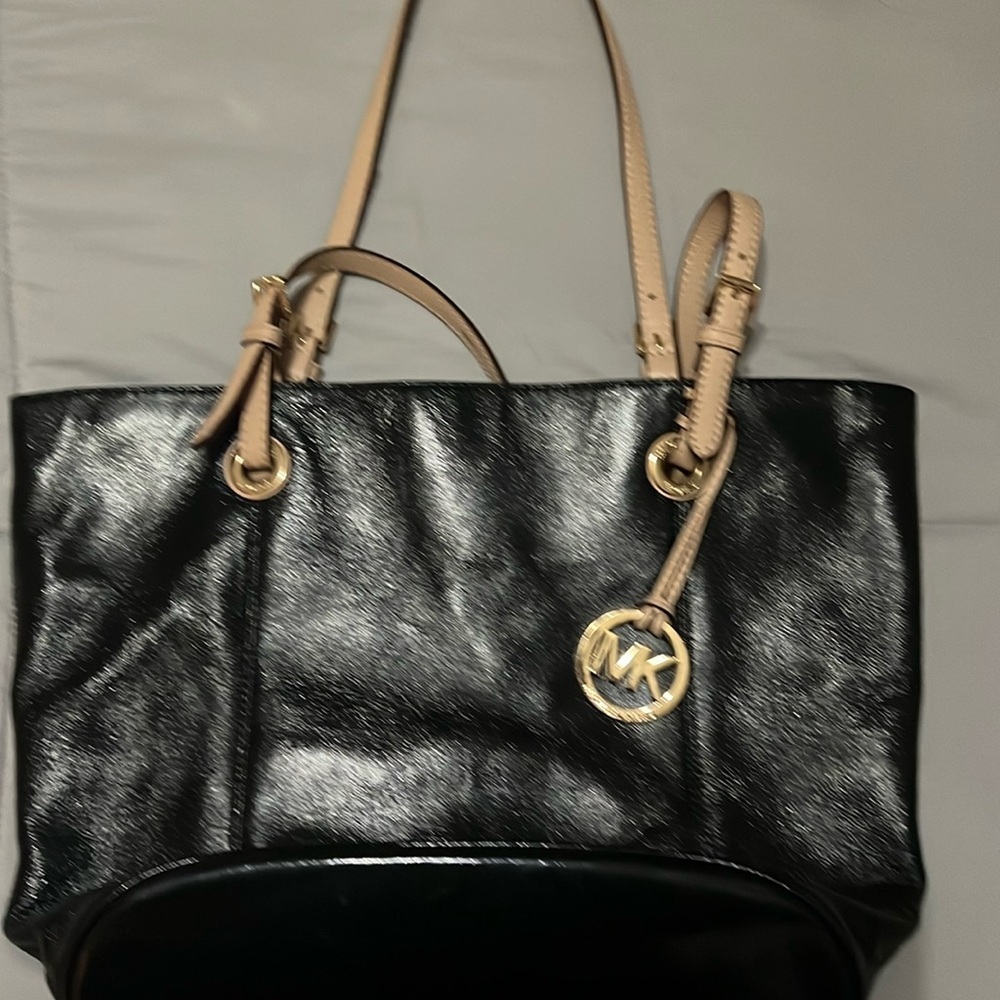 Micheal korsbutton top tote, gold hardware